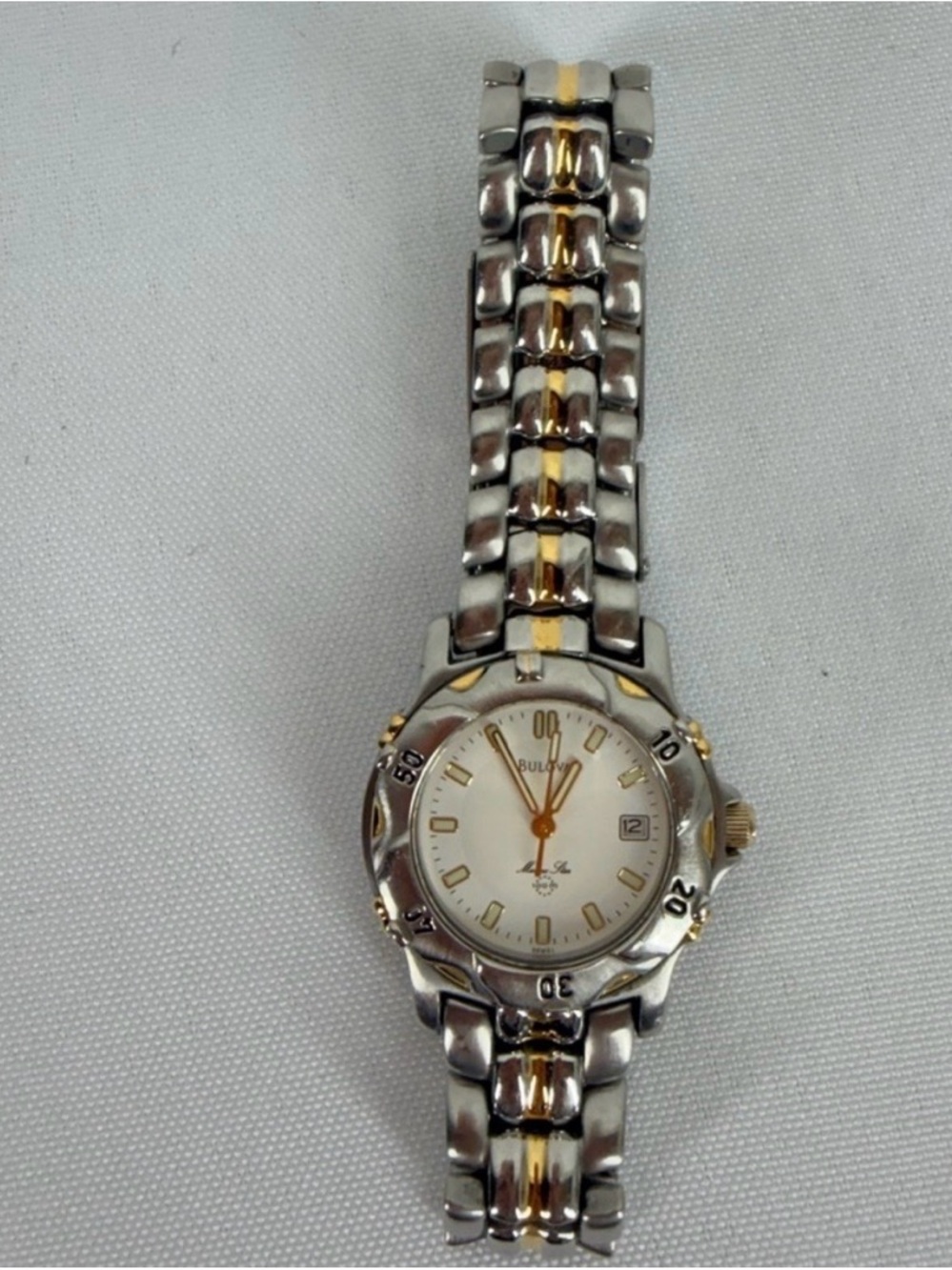 Bulova Marine Star 100M Two Tone Stainless Steel Women’s Watch 98M39. - Picture 5 of 17